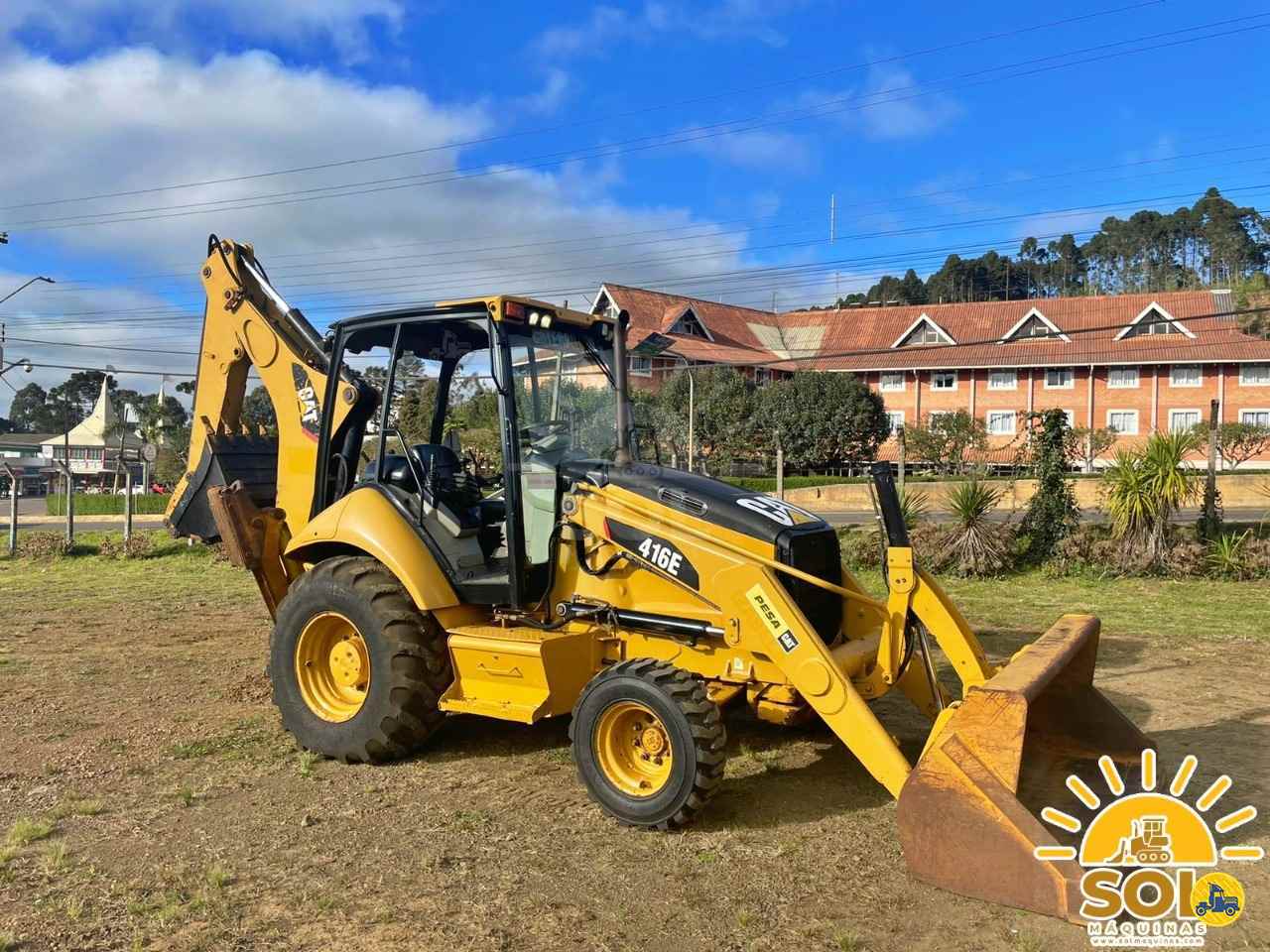 RETRO ESCAVADEIRA CATERPILLAR 416E Tração 4x2 Sol Máquinas FRAIBURGO SANTA CATARINA SC